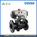 Pneumatic/auto Flange Ball Valve (Two-Piece), pneumatic actuated ball valve